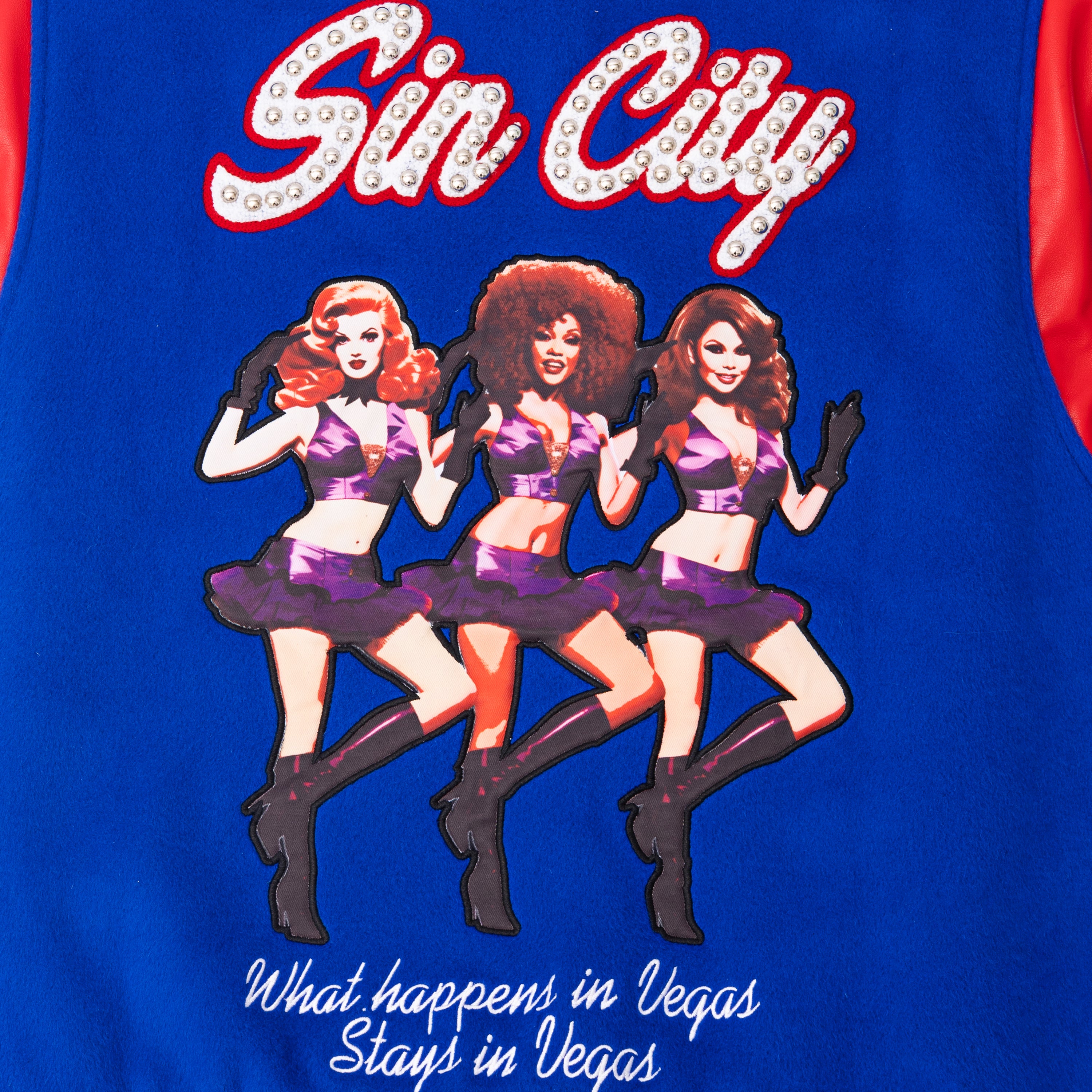 BLUE Sin City Varsity Jacket