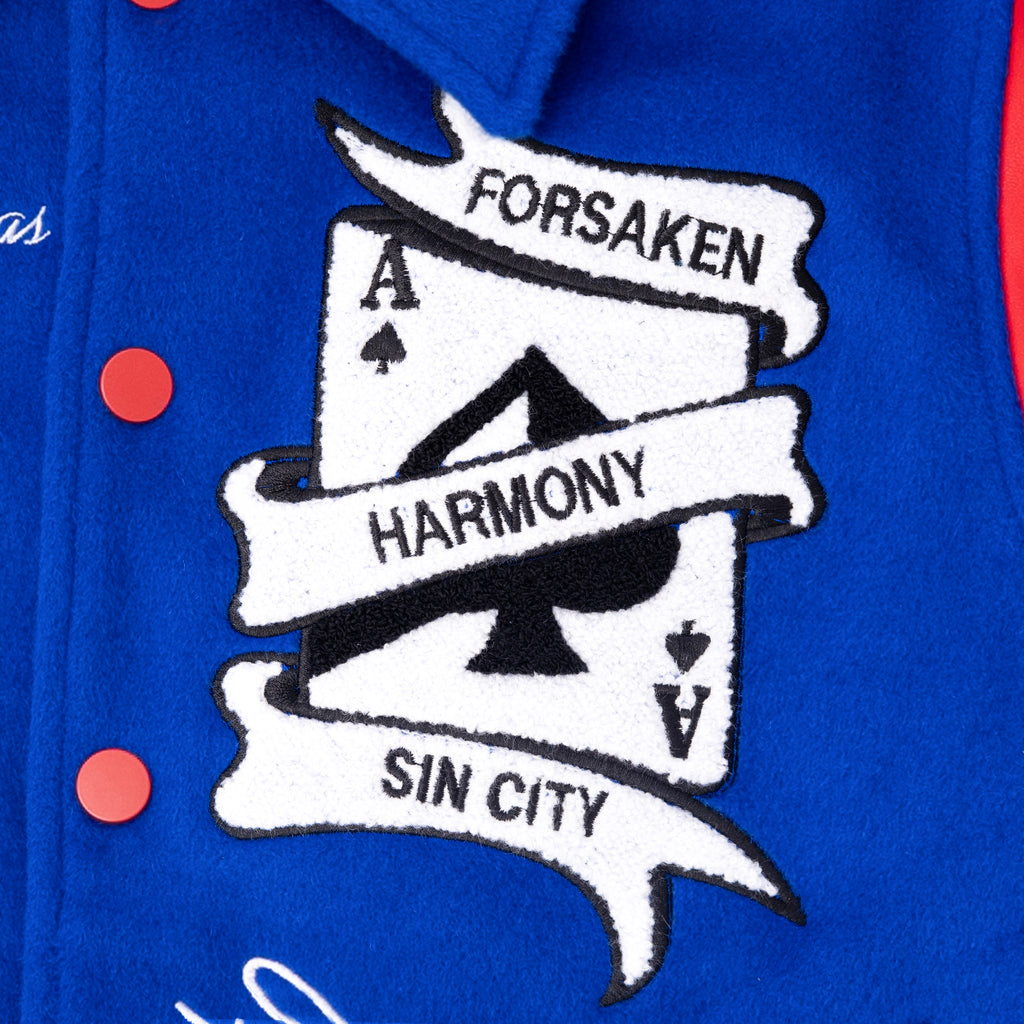 BLUE Sin City Varsity Jacket