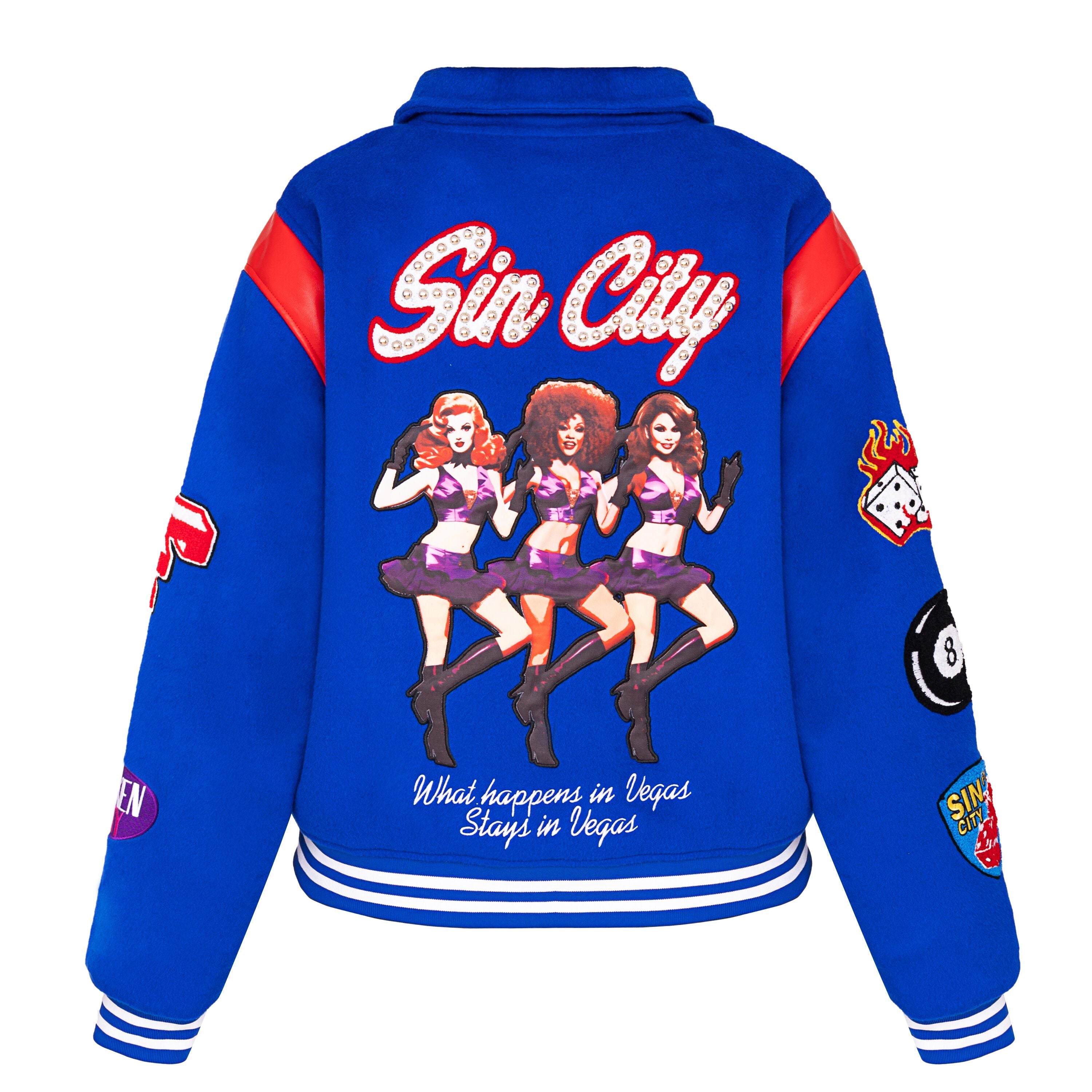 BLUE Sin City Varsity Jacket