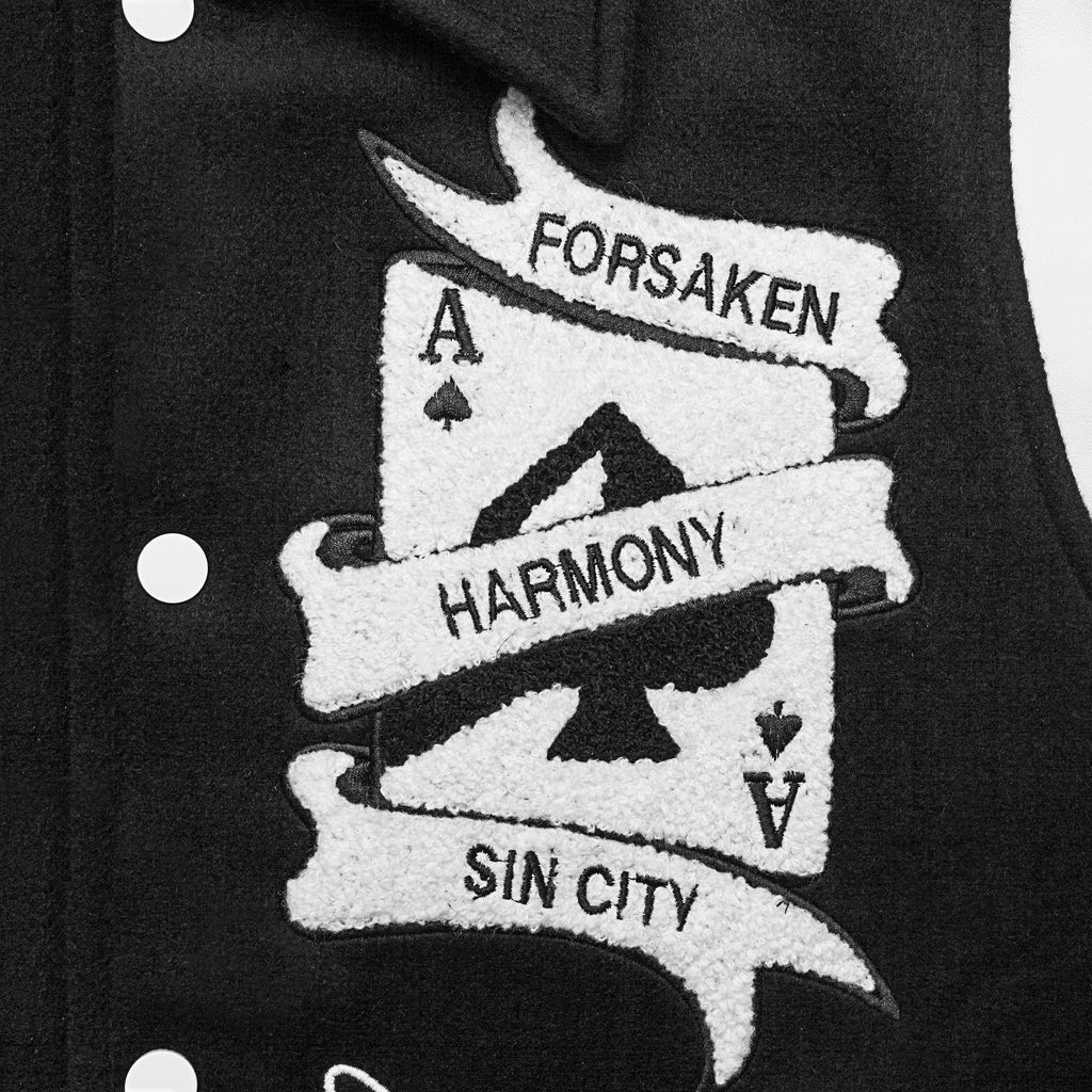 BLACK Sin City Varsity Jacket