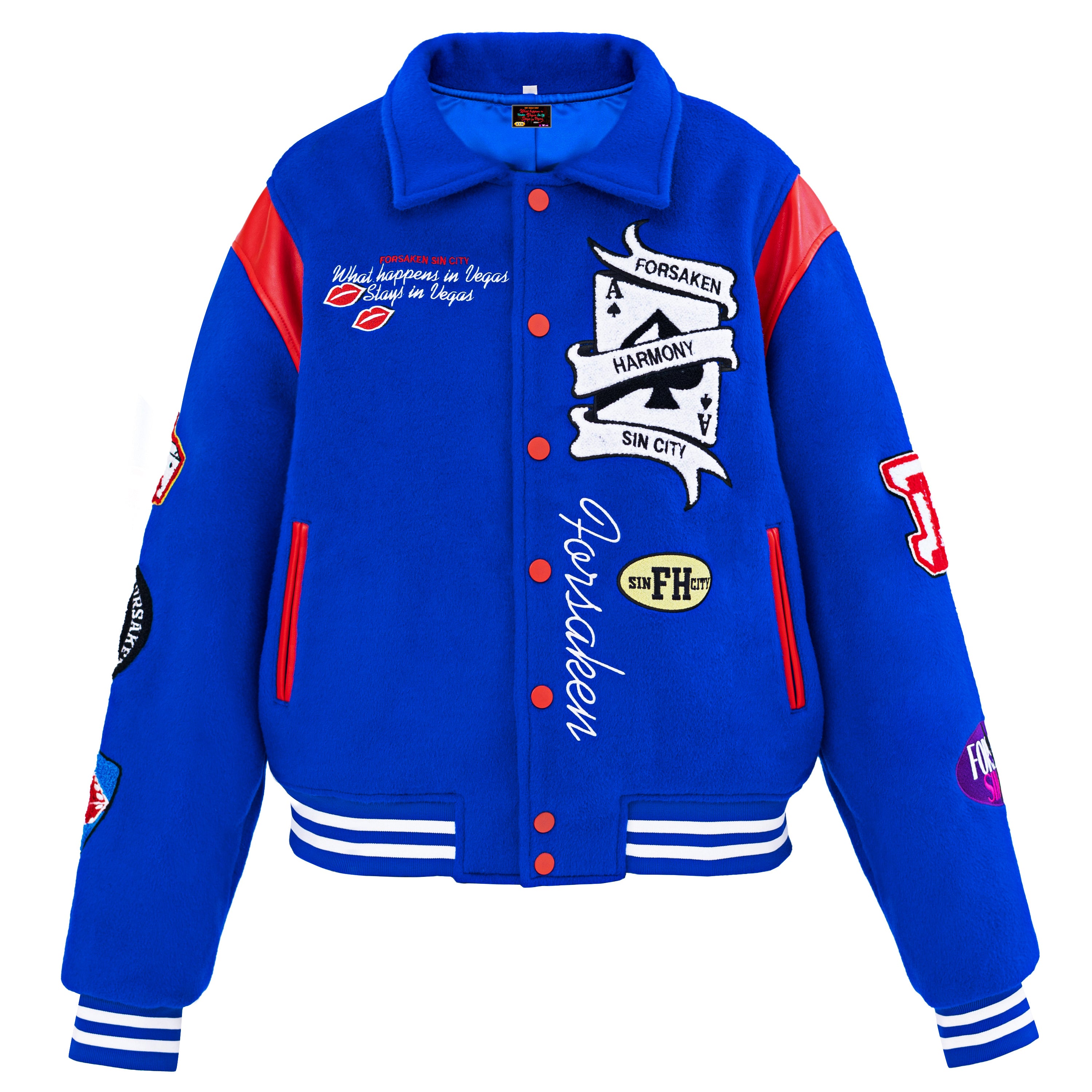 BLUE Sin City Varsity Jacket