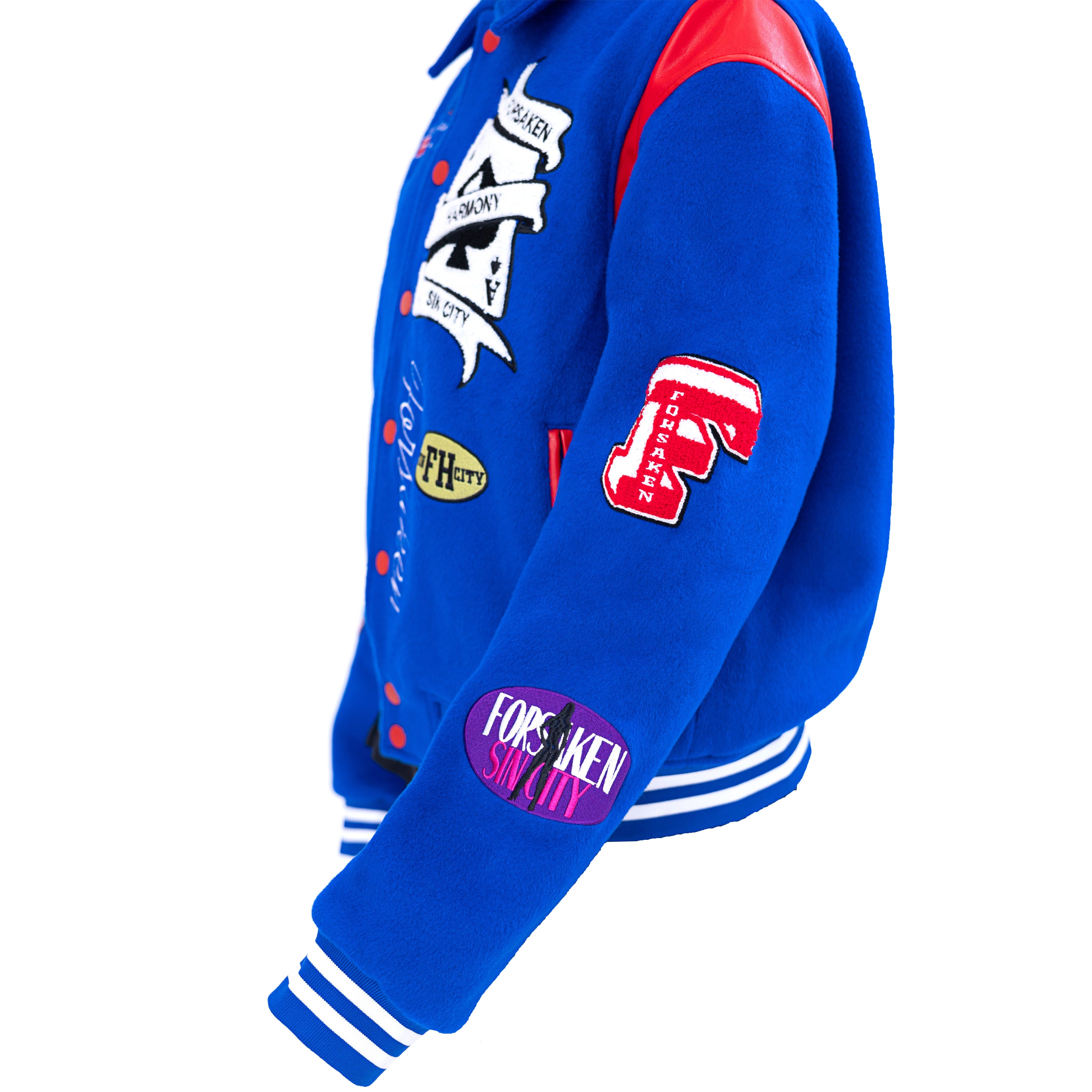 BLUE Sin City Varsity Jacket