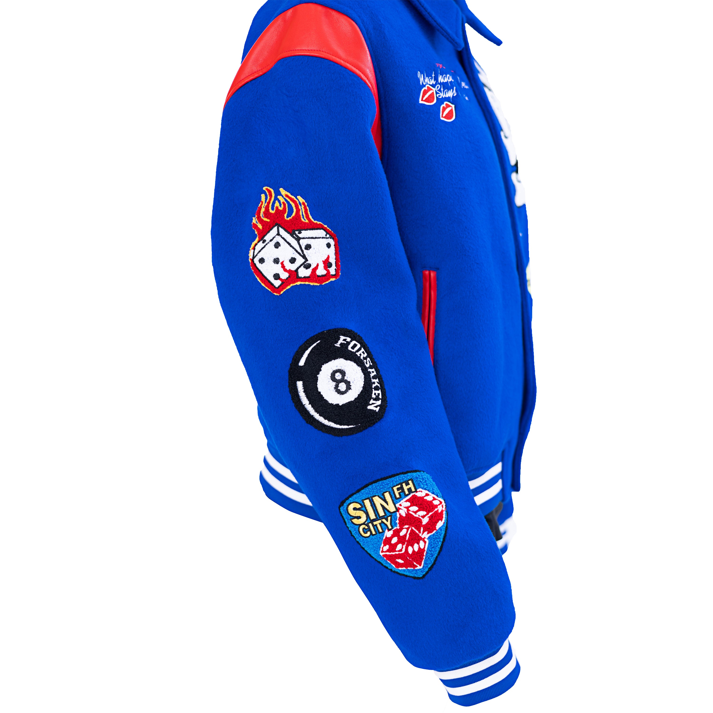 BLUE Sin City Varsity Jacket